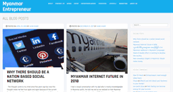 Desktop Screenshot of myanmar-entrepreneur.com
